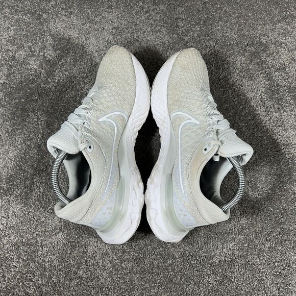 Nike React Infinity Run Flyknit 3 DD3024-004 Womens Size 9.5 Gray Running Shoes - Picture 9 of 13